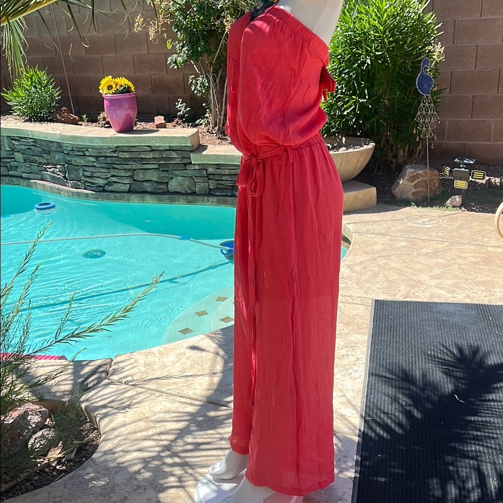 Elegant Coral Jumpsuit